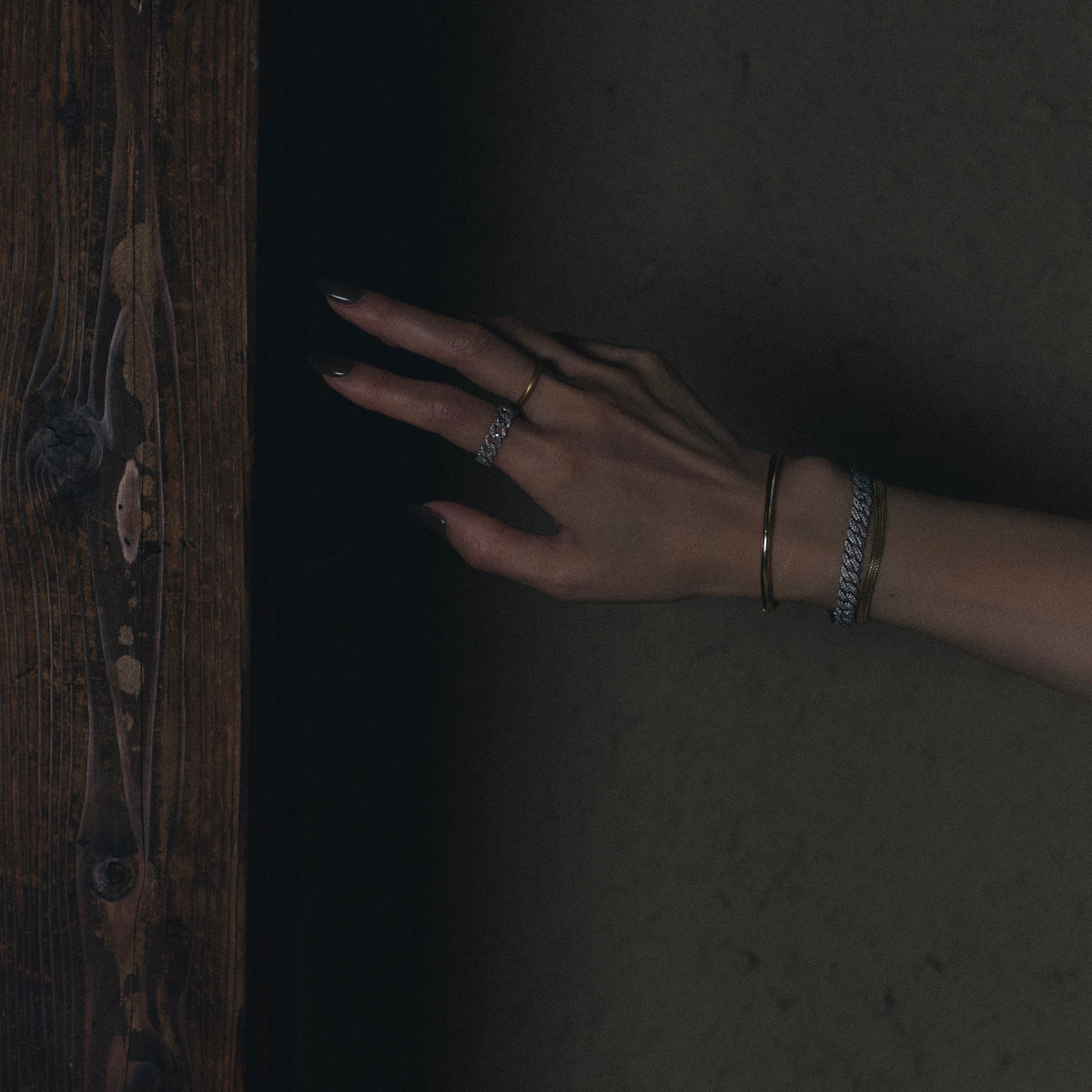 天の川 K18WG diamonds chain ring – sharanpoi