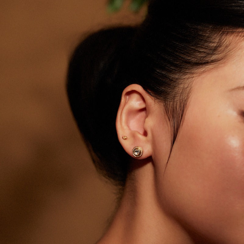 たまつゆ K18 polki diamond with pave studs – sharanpoi