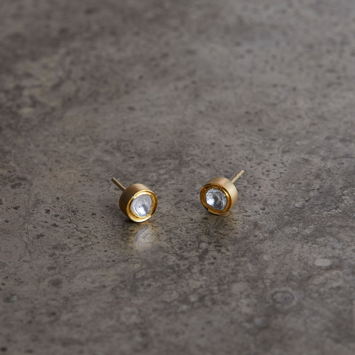 たまつゆ K18 polki diamond studs – sharanpoi