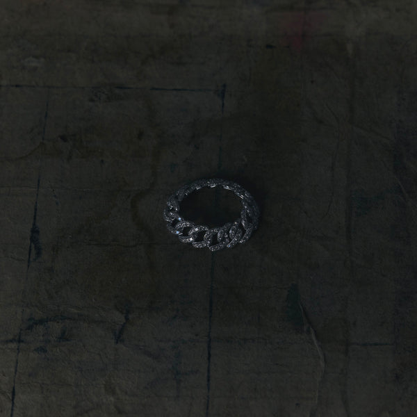 天の川 K18WG diamonds chain ring – sharanpoi