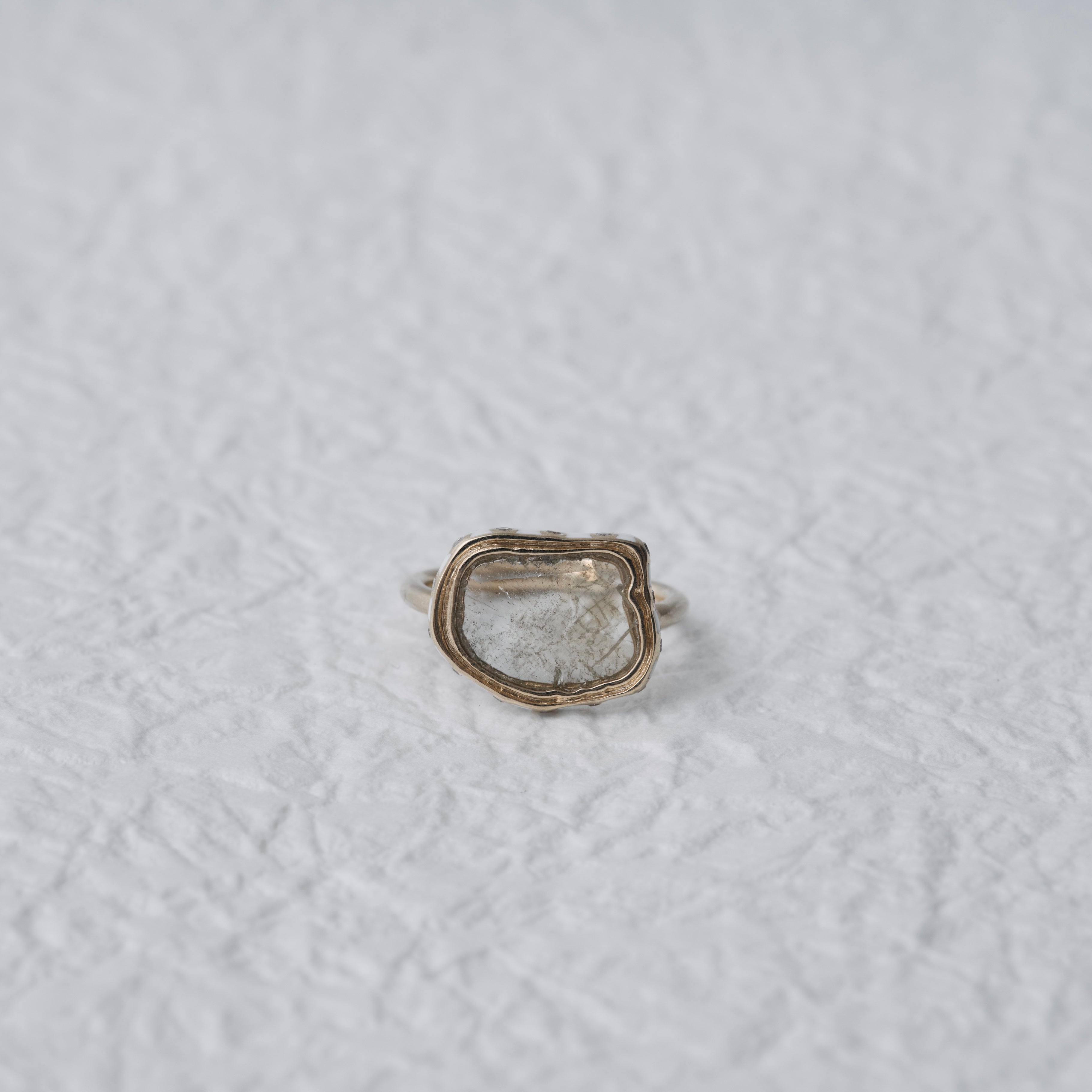 ねい　sharanpoi シャランポワ　あわゆき sharanpoi - あわゆき silver925 pave brown diamonds earcuff