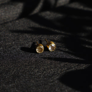 たまつゆ rose cut polki diamond studs