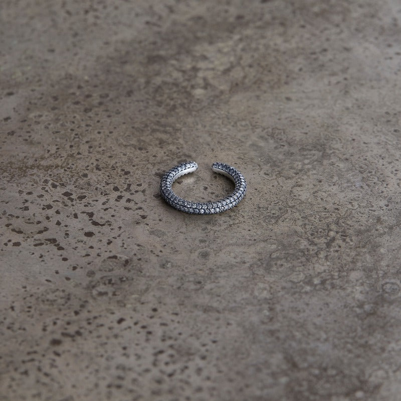 あわゆき silver925 pave diamonds earcuff ring