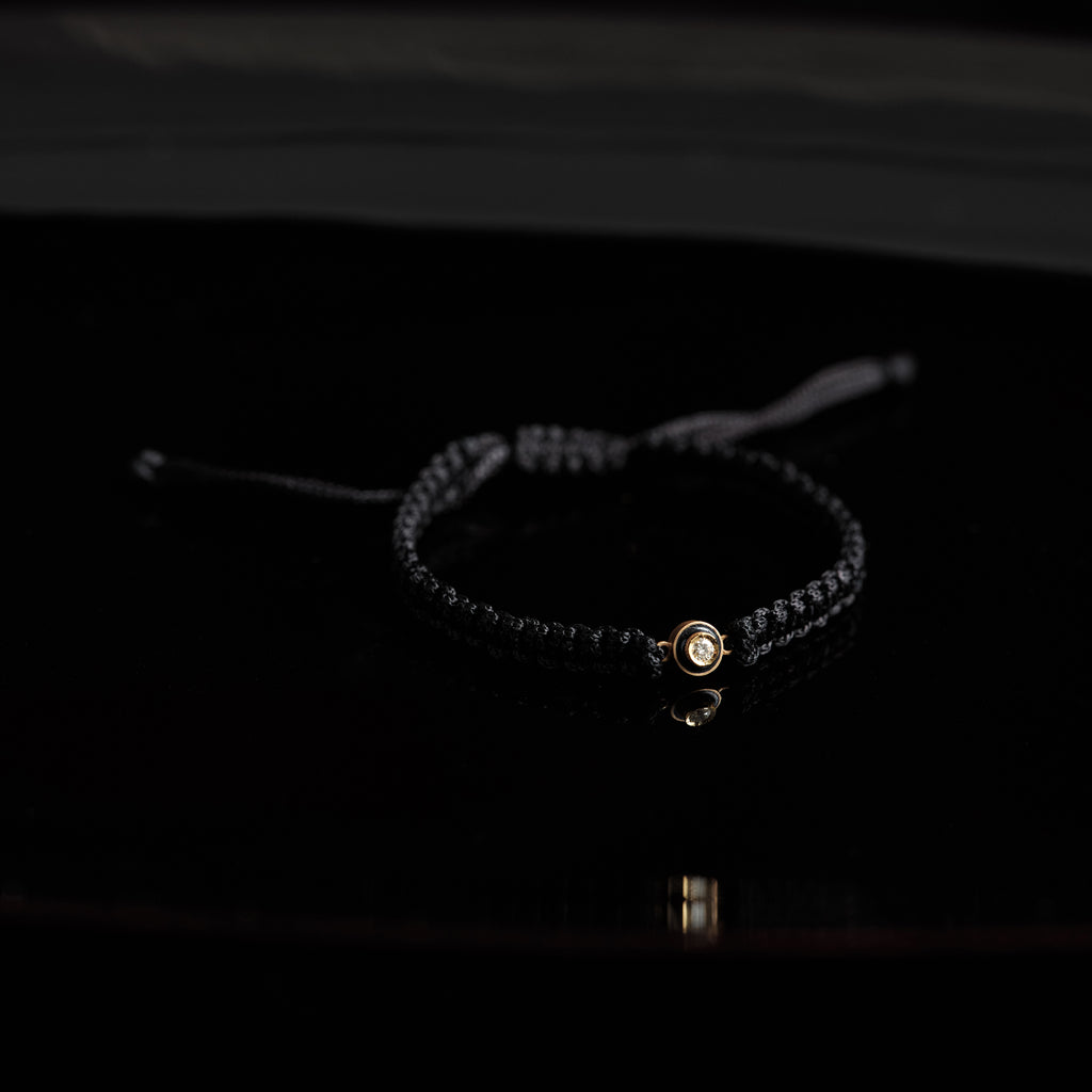 白露 K18 diamond with enamel bracelet