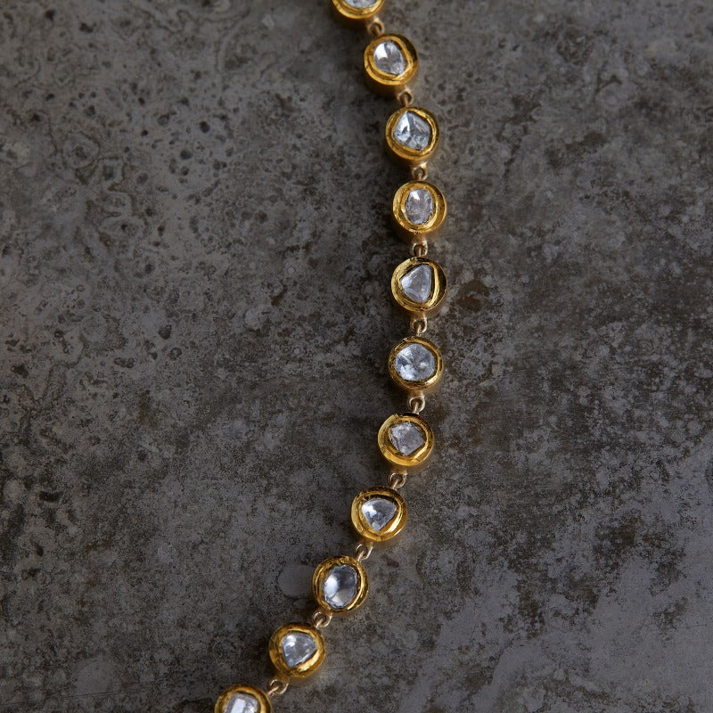 たまつゆ K18 polki diamond necklace