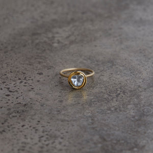 たまつゆ K18 polki diamond with enamel ring